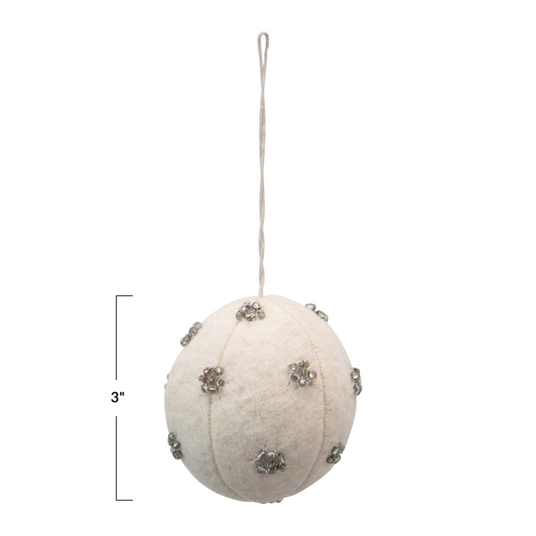 The Holiday Aisle® Fabric Ball Ornament Wayfair Canada